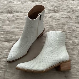 Mi.im white ankle boots